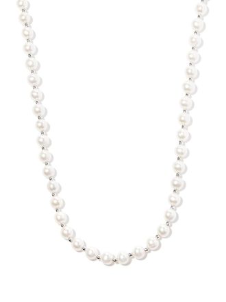 Hatton Labs Classic pearl chain necklace - Neutrals