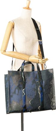 Fendi Pre-owned Womens Tote Bag With Logo Print - Purple Textile - One Size