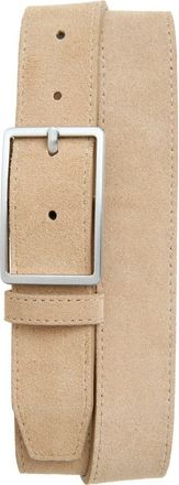 Nordstrom Easton Suede Belt in Light Tan at Nordstrom, Size 42