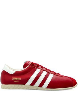 adidas Paris stripes lace-up sneakers - Red