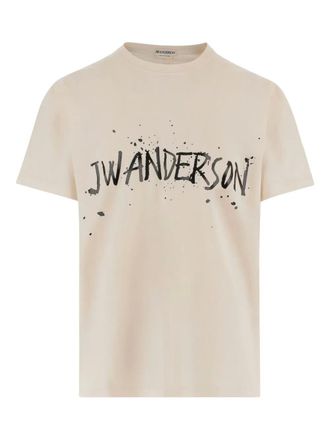 J.W.Anderson logo-print T-shirt - Neutrals