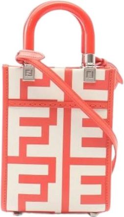 Fendi Pre-owned Mini Bag - Dames - Vintage Mini Tas - Rood - ONE Size - Leer - Vintage