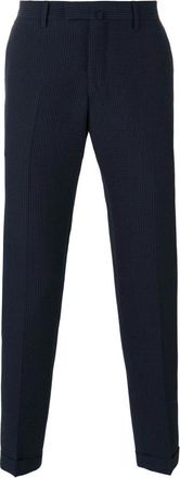 BRIGLIA 1949 Slim-fit Broek - Heren - Slim Fit Broeken - Blauw - 2XL - Wol - Broeken