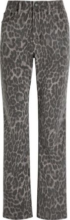 Good American Good Icon Leopard Straight-leg Jeans - Grey - 27 (W27 / UK8-10 / S)