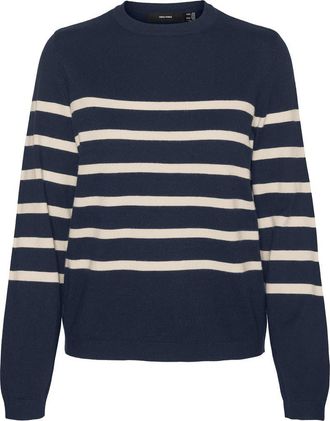 Vero Moda Saba Stripe Sweater in Navy Blazer Stripes at Nordstrom Rack, Size X-Small