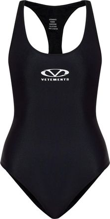 VETEMENTS Badpak met logoprint - Zwart