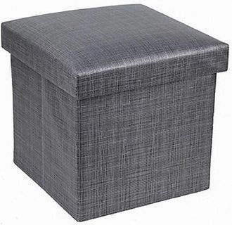 Trade Shop Trade Shop - Pouf Puff Contenitore Imbottito Portaoggetti Salvaspazio Seduta 38x38x35cm 79420