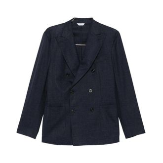 Boglioli Blazers, male, Blue, Size: 3XL Double-breasted Blazer