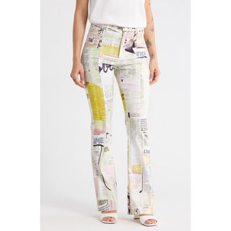 Desigual Belted Stretch Cotton Pants in White at Nordstrom Rack, Size X-Small