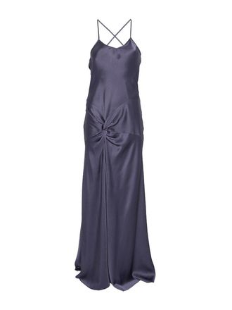Victoria Beckham Elegant long blue dress