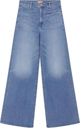 Mother Wide Jeans - Dames - Loose Fit Jeans - Blauw - W28 - Jeans