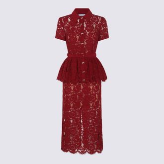 Self Portrait Burgundy Dress