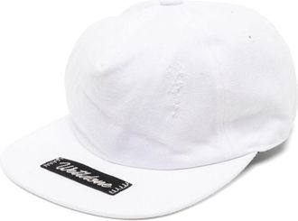 We11done logo-patched baseball cap - unisex - Cotton - One Size - White