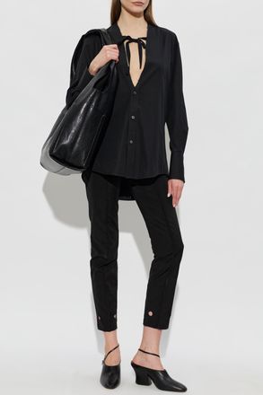 Maison Margiela Straight-leg Trousers, Womens, Black