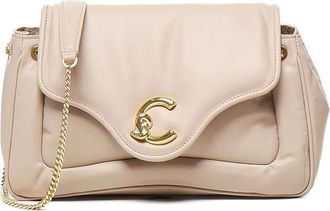 Coccinelle Borsa a spalla trapuntata con catena - Toni neutri