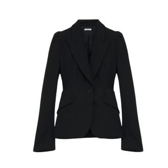 Alexander McQueen Single-breasted Jacket - female - Alexander McQueen - Blazers - Black - S - Jackets