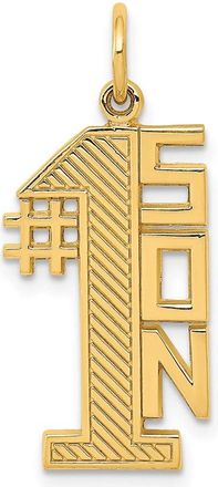 Diamond2Deal 14k Yellow Gold 1 SON Charm