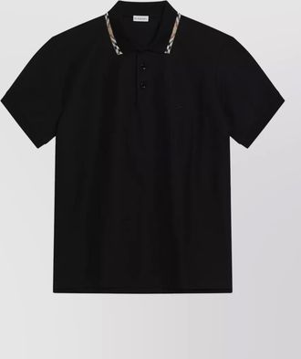 Burberry short sleeve polo collar cotton t shirt