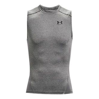 Under Armour HeatGear Sleeveless Shirt Carbon Heather Black 1361522-090