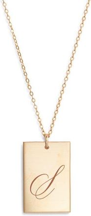 Set & Stones Stella Initial Pendant Necklace in Gold/s at Nordstrom