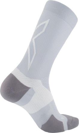 2XU Vectr Light Cushion Crew Socks in Harbor Mist/white at Nordstrom, Size Medium