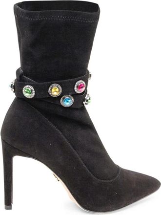 Kurt Geiger Mansion Pointed Toe Bootie - Dames - Laarzen met Hak - Zwart - 41 EU - Schoenen