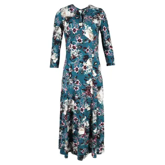 Erdem Erdem Caralina Ponte-Jersey Midi Dress In Floral Print Viscose