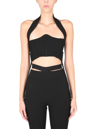 Andreadamo Structured Ribbed Bustier