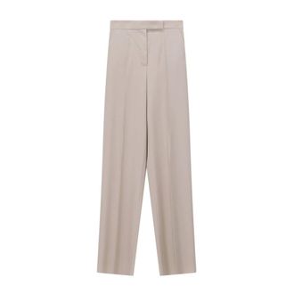 Max Mara Wide Trousers, female, Beige, Size: 2XL Wide Trousers