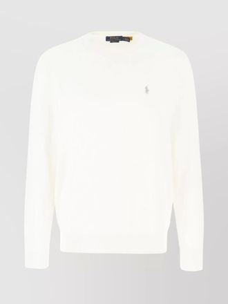 Polo Ralph Lauren cotton sweater with ribbed cuffs and hem