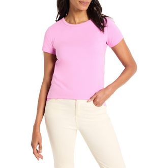 Nic+Zoe Perfect Knit Crewneck T-Shirt in Camellia at Nordstrom Rack, Size Small