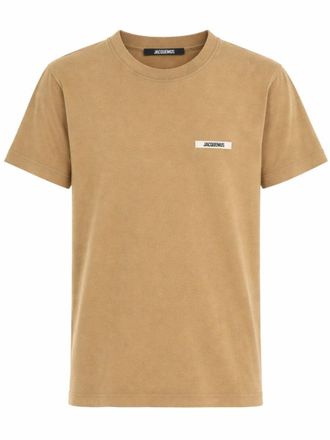 Jacquemus Beige Label Chest Minimalist T-Shirt