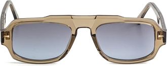 Ahlem Occhiali da sole George V squadrati - Toni neutri