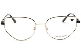 Calvin Klein Jeans CKJ22219 Cat Eye Metal Eyeglasses - Gold