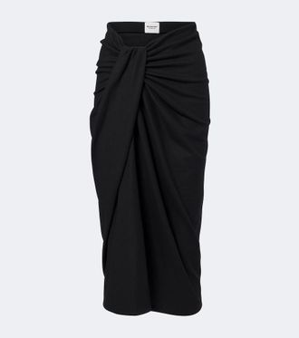 Isabel Marant Jeldia draped midi skirt