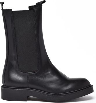 Gianluca Giordano Black Leather Boots