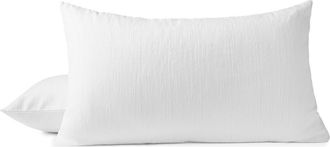 Coyuchi Toro Canyon Organic Cotton Euro Sham in Alpine White at Nordstrom, Size Standard