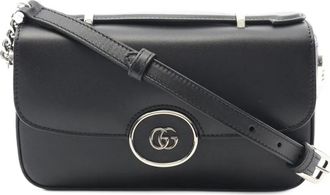 Gucci Borsa a tracolla Petite GG mini in pelle 2016-2025 - Nero