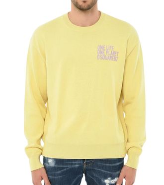 Dsquared2 Yellow Crew Neck Sweater