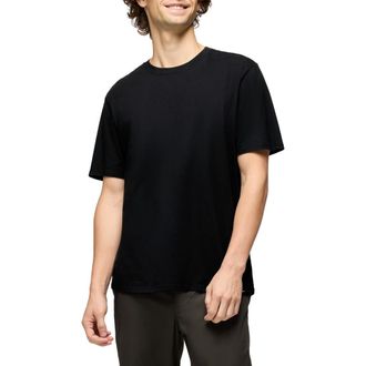 Prana Everyday Short Sleeve Regenerative Organic Cotton T-Shirt in Black at Nordstrom, Size Xx-Large