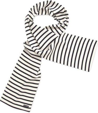 Saint James DUGUAY - Striped Scarf in Ivory /Navy at Nordstrom