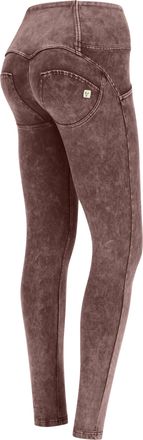 Freddy Pantaloni push up WR.UP vita alta con bottoni bleached