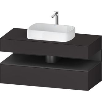 Duravit Duravit - Qatego Consola Mueble Bajo Lavabo, 1 Extra&iacute;ble, 1 Caj&oacute;n