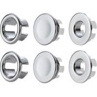 OEM Juego De 6 Piezas Para Tapa De Rebosadero De Fregadero, Anillo De Rebosadero, Cubeta De Rebosadero, Accesorios Para Fregaderos Redondos, Tapa De Frega