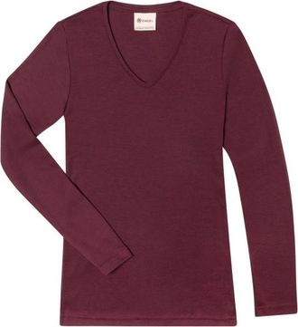 Engel Shirt L/S Merinoshirt f&uuml;r Damen | rot