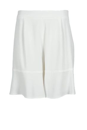 L'autre Chose L Autre Chose Acetate/Viscose Shorts - White