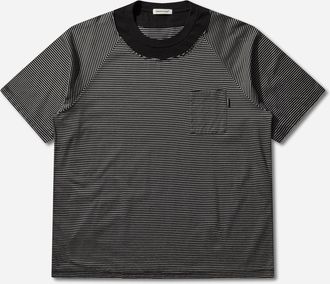 Undercover Men s Striped T-Shirt Black Border