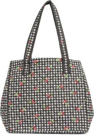 Madden Girl Quilted Tote in Gingham Cherry at Nordstrom Rack