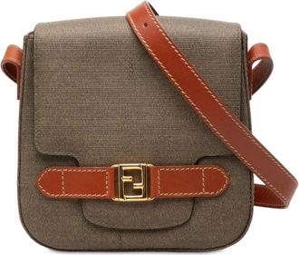Fendi Pre-owned Fendi Canvas FF Crossbody Ladies 861E73DKJCDTDPIK