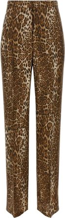 Max Mara Brown Printed Trousers
